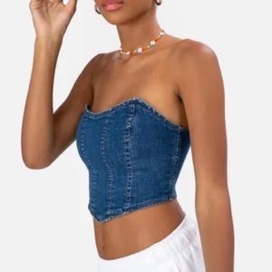 Adika Denim Corset Top